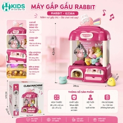 Máy Gắp Thú Bông Mini Có Nhạc Đèn LED Kích Thước Lớn 40cm Cho Bé – Đồ Chơi Tương Tác Xkids