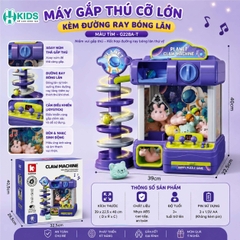 Máy Gắp Thú Bông Mini Có Nhạc Đèn LED Kích Thước Lớn 40cm Cho Bé – Đồ Chơi Tương Tác Xkids