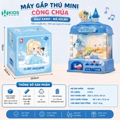 Máy Gắp Thú Bông Mini Có Nhạc Đèn LED Kích Thước Lớn 40cm Cho Bé – Đồ Chơi Tương Tác Xkids