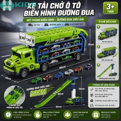 Đồ Chơi Ô Tô Mô Hình Cỡ Lớn Đa Năng – Xe Container, Xe Công Trình, Xe Điều Khiển Và Xe Biến Hình Cho Bé 3+ | Xkids