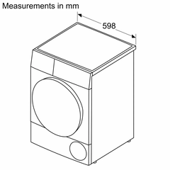 WQB245B40 /Series 8 Máy sấy bơm nhiệt 9 kg