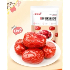 Táo đỏ Hòa Điền -Tân Cương khô tự nhiên trên cây loại đặc biệt túi zip 500g