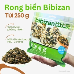 Rong biển trộn cơm ăn liền Bibizan gói túi zip 250g