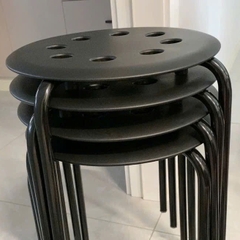 Ghế đôn tròn đa năng IKEA Marius mặt nhựa sần