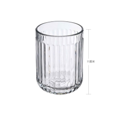 Cốc đựng bàn chải, sáp thơm IKEA SILVTJARN thủy tinh trong gân nổi