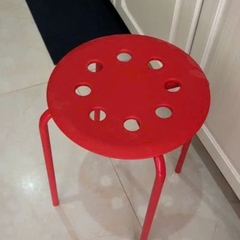 Ghế đôn tròn đa năng IKEA Marius mặt nhựa sần