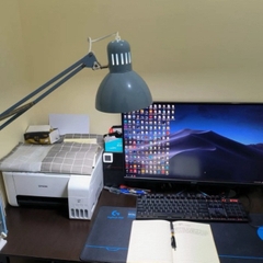 Đèn kẹp IKEA TERTIAL kẹp vào bàn, treo tường điều chỉnh ánh sáng tới nhiều vị trí bàn học làm việc