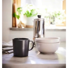 Cốc cafe IKEA DINERA sứ men mờ cao cấp thiết kế sang trọng