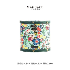 Hộp đựng giấy ăn MAGRACE PARIS loại tròn da PU
