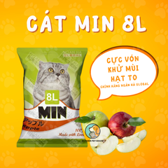 Cát MIN 8L vệ sinh cho mèo Nhật Bản vón, khử mùi tốt
