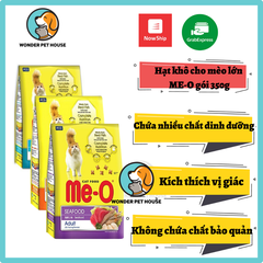 Hạt khô Mèo Me-o Meo vị cá ngừ hải sản cá thu đồ ăn mèo trưởng thành 350g