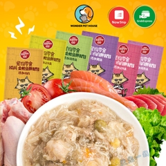 Pate Wanpy Happy 100 Cho Mèo Ngon 70g - Cải Thiện Hệ Miễn Dịch