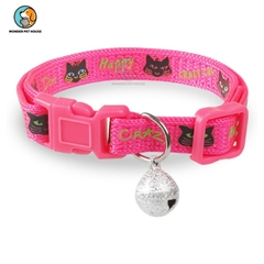 Vòng Cổ Họa Tiết Cute Cat Cao Cấp Cho Thú Cưng