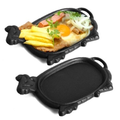 Combo 2 chảo gang chống dính làm bò bít tết Dragon Vạn Lợi