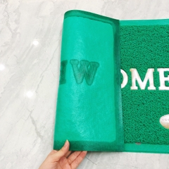 Thảm chùi chân - Thảm dậm chân đế cao su Welcome nhiều kích cỡ - GIAO MÀU NGẪU NHIÊN