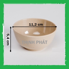 Bộ 10 chén cơm nâu - Bát cơm nâu nhựa Melamine Fataco cao cấp HÀNG CHÍNH HÃNG