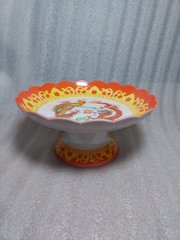 Dĩa chưng trái cây - chò chưng ngũ quả nhựa melamine đủ size GIAO MÀU NGẪU NHIÊN