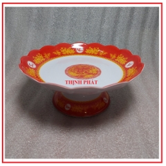 Dĩa chưng trái cây - chò chưng ngũ quả nhựa melamine đủ size GIAO MÀU NGẪU NHIÊN