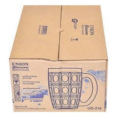 Bộ 6 ly quai thủy tinh UG 316 Thái Lan - Ly uống bia Thái Lan hàng chính hãng