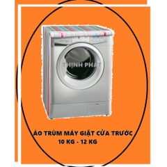 Áo Trùm Máy Giặt Cửa Trước 10-12 Kg Vải Dù Chống Rách Chống Thấm - MÀU SẮC HOA VĂN NGẪU NHIÊN
