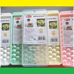 Bộ 3 Khuôn Làm Thạch Trái Cây Hình Tròn - Vĩ đá hình viên bi 63 Viên Hàng Chính Hãng