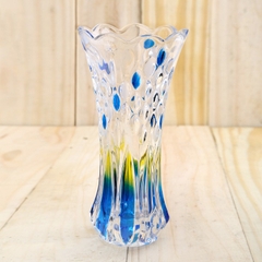 Lọ cắm hoa thủy tinh cao cấp 25cm, 20cm (Màu sắc hoa văn ngẫu nhiên)