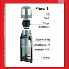 Bình giữ nhiệt 450ml Zebra Thái lan