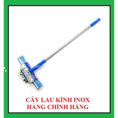 BỘ LAU KÍNH INOX CAO CẤP 1,4m thu gọn 0,85m - HÀNG CHÍNH HÃNG