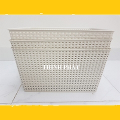 Combo 3 Giỏ đựng đồ có nắp cỡ đại - Giao màu ngẫu nhiên