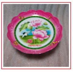 Dĩa chưng trái cây - chò chưng ngũ quả nhựa melamine đủ size GIAO MÀU NGẪU NHIÊN