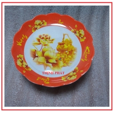 Dĩa chưng trái cây - chò chưng ngũ quả nhựa melamine đủ size GIAO MÀU NGẪU NHIÊN