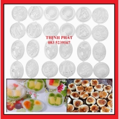 Combo 30 Khuôn Làm Thạch Rau Câu Bánh Flan Nhiều Hình Ngộ Nghĩnh