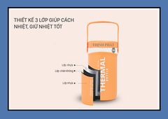 Bình đá giữ nhiệt - bình giữ nhiệt 3 lít Duy Tân - GIAO MÀU NGẪU NHIÊN