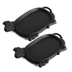 Combo 2 chảo gang chống dính làm bò bít tết Dragon Vạn Lợi