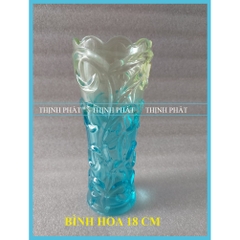 Lọ cắm hoa thủy tinh cao cấp 25cm, 20cm (Màu sắc hoa văn ngẫu nhiên)