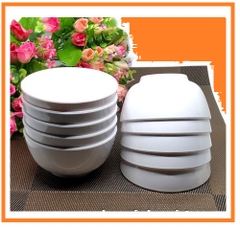 Bộ 10 CHÉN NHỰA MELAMINE TRẮNG CAO CẤP HÀNG CHÍNH HÃNG