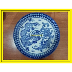 Mâm bồng - dĩa chưng ngũ quả gốm sứ Bát tràng đường kính 32cm, 36cm