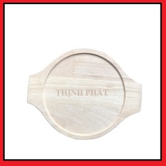 Chảo Gang Chống Dính Làm Bánh Xèo, Bánh Mì Chảo Kèm Đế Gỗ Cao Cấp Tiện Dụng