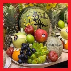 Mâm bồng - dĩa chưng ngũ quả gốm sứ Bát tràng đường kính 32cm, 36cm