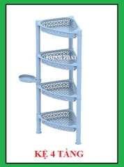 Kệ góc nhựa Duy Tân 3 tầng/ 4 tầng Hàng Chính Hãng - GIAO MÀU NGẨU NHIÊN