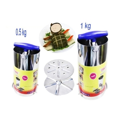 Bộ 2 khuôn làm giò chả Inox cao cấp Loại 0.5kg và 1kg Hàng Chính Hãng