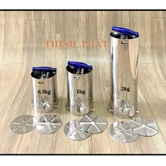 Bộ 2 khuôn làm giò chả Inox cao cấp Loại 0.5kg và 1kg Dragon Hàng Chính Hãng