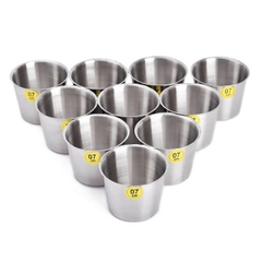 Ly Làm Đá INOX 304 (10 Cái) Size 7 - 8 - 9 - 10 (cm) - Hàng Việt Nam Sản Xuất