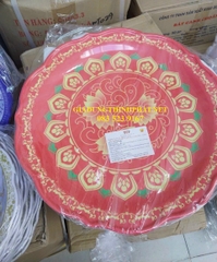 Mâm ngũ quả - Dĩa chưng ngũ quả ngày tết nhựa Melamine cao cấp 36cm-GIAO MÀU NGẪU NHIÊN