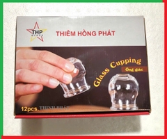 Combo 12 ống giác hơi thủy tinh cao cấp Hàng Chính Hãng