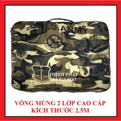 Võng mùng 2 lớp Cao Cấp màu Rằn Ri kích thước lớn 2,5m