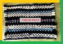 Thảm dậm chân - Thảm chùi chân vải thun  - Thảm Lau Chân Bằng Vải Thun Đan THẤM HÚT TỐT