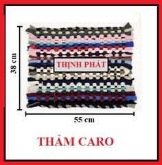 Thảm dậm chân - Thảm chùi chân vải thun  - Thảm Lau Chân Bằng Vải Thun Đan THẤM HÚT TỐT