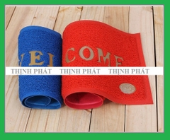 Thảm Chùi Chân - Thảm dậm chân nhựa Welcome 40x60cm - GIAO MÀU NGẪU NHIÊN