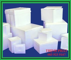 Thùng mút thùng xốp 39 x 29 x 33.5 cm dùng đóng hàng hóa đựng hải sản hoa quả rau củ trái cây trồng cây